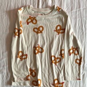 Cat & Jack White and Orange Long Sleeve Tee